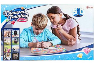Toi-Toys Pittura A Diamante Su Tela Tesa 30X30Cm Colori Diversi