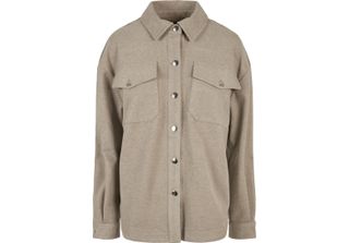 Urban Classics Donna - Camicia Classica Oversize Taupe - 4XL