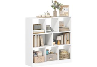 Homcom-Scaffale-Chipboard-97,5L X 30L X 100Hcm-Bianco