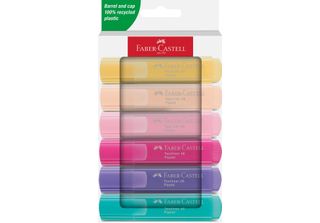 FABER-CASTELL 254656 FABER-CASTELL Tl 46 Pastell Textmarker Farbsortiert, 6 St.