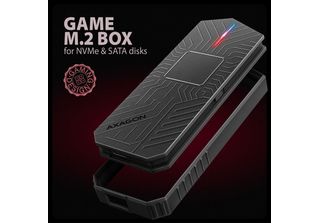 Axagon Axagon EEM2-GAM, USB-C 10Gbps - Nvme & Sata Ssd Game M.2 Box, Contenitor…