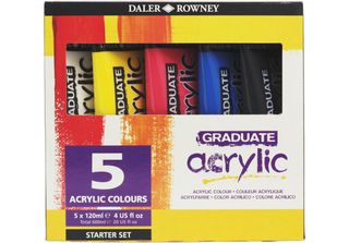 Daler Rowney Graduate Acrylic Paint Set 5 X 120 Ml