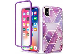 Sc Marble 360 Iphone X/Xs Fioletowy