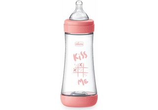 Chicco Babyflasche Perfect5 4Chicco Babyflasche Perfect 4M+ 300Ml Silikon Pink