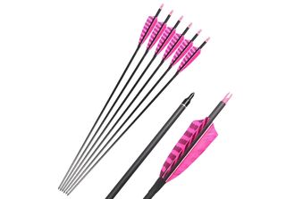 Frecce In Carbonio, Lunghezza 32 Pollici, Peso Freccia 25G, Rosa 24 Pezzi