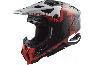 Casco Moto Xl LS2 MX703 C X-FORCE Victory Red-White 06 Casco Enduro