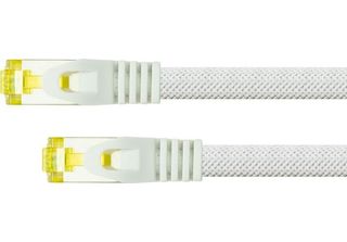 Python 8070PY-020W Python Patchkabel M. Cat.7 Rohkabel Nylongefl. Weiß 2M