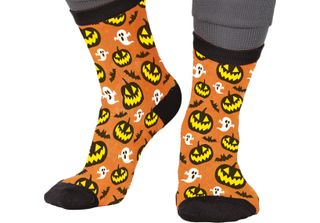 Calzini Halloween Fantasma Zucca Divertenti Figure Spaventose Autunno Design Sp…