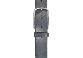 Vanzetti Pelle Cintura Glitter Radiance 35Mm Metallic Belt W95 Marine / Silver …