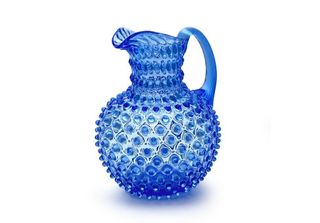 Brocca In Cristallo Soffiato A Bocca Da 2 Litri Colore: Blu