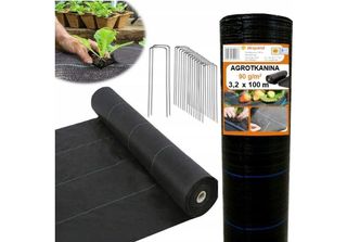Ekspand | Vello Per Erbacce 90G - 3,2X100M - Nero - Resistente Ai Raggi Uv - Pr…