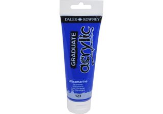 Daler Rowney Pittura Acrilica Graduata, 120 Ml, Ultramarino
