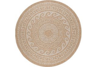 Teppich Da Esterno Comilla Beige 120 Cm Rund
