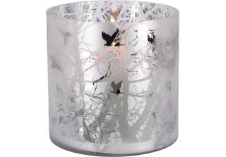 Ptmd Lanterna Winty - 15X15X15 Cm - Vetro - Bianco