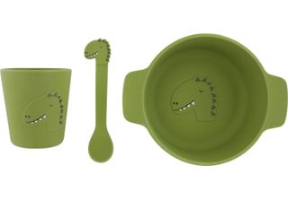 Trixie Set Prima Pappa In Silicone Mr. Dino