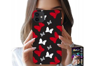 Custodia Per Iphone 11 - Fiocchi Di Topo Rossi E Bianchi, Design