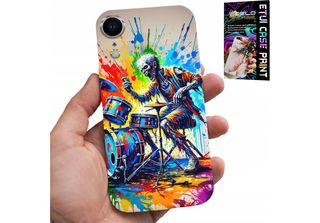 Custodia Per Iphone Xr - Cover Scheletro Rock Drums Drums
