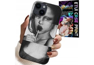 Custodia Per Iphone 15 Plus - Mona Lisa Con Lecca Lecca Design Moda Custodia