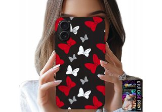 Custodia Per Iphone 16 - Fiocchi Di Topo Rossi E Bianchi, Design