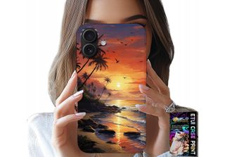 Custodia Per Iphone 16 Plus - Custodia Per Spiaggia, Vacanza, Isola Tropicale