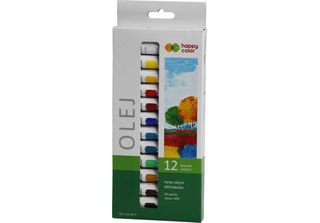 Colori Ad Olio 12 Colori 12Ml Happy Color
