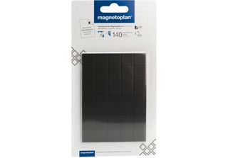 Magnetoplan 15502 Magnetoplan Takkis, 20 X 20 Mm, Autoadesivo, Nero