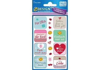 Avery Zweckform 55095 Creative Sticker "SprüChe"""