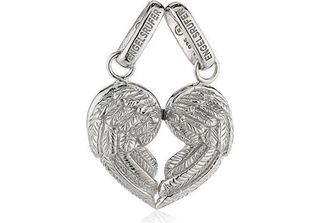 Ciondolo Angelo Chiamante Cuore Amici Ali Argento 28 Mm Erp-Amici