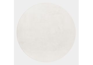 Pouffy Teppich Fluffy Hochflor Rund Ø 200Cm Creme