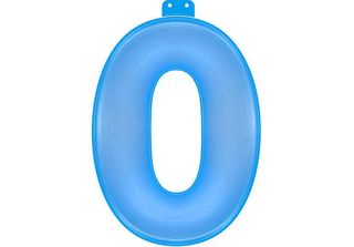 Gonfiabile Basic Numero 0 Blu 35Cm