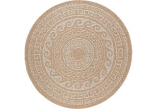 Tappeto Per Esterni Comilla Beige 80 Cm Rotondo