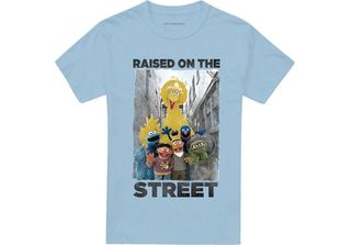 Sesame Street - Maglietta "Raised On The Streets"" Uomo/Donna Unisex TV21259 (S…