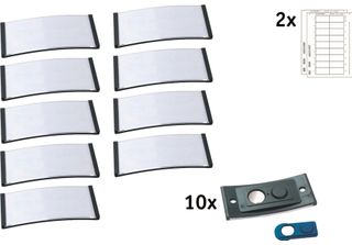 Badgepoint Namensschild Polar POL30MA02-10DR 70X30Mm An 10St.