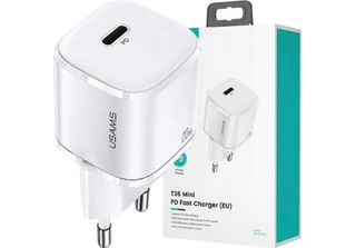 Usams Usams Phone Charger 1X USB-C T36 20W PD3.0 Fas