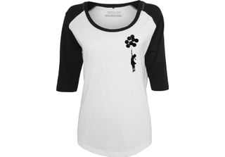 Merchcode - Camicia Raglan Da Donna - Banksy Balloons - Xs