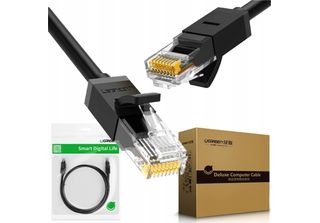 Ugreen Internet Cavo Ethernet Patchcord Rj45 Cat 6 Utp 1000Mbps 1M Nero (20159)