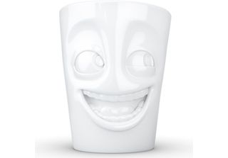 Fiftyeight Products T018501 Fiftyeight Henkelbecher 350Ml - Witzig Weiß