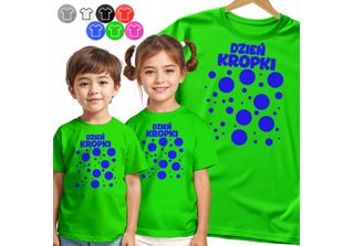 Maglietta Kinder - Daytime Dots Blau - 122 S
