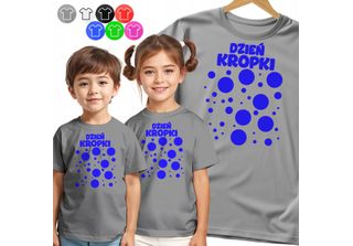 Maglietta Kinder - Daytime Dots Blau - 146 L