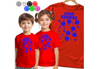 Maglietta Kinder - Daytime Dots Blau - 146 L