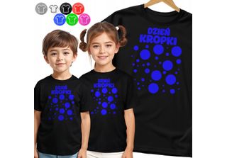 Maglietta Kinder - Daytime Dots Blau - 146 L