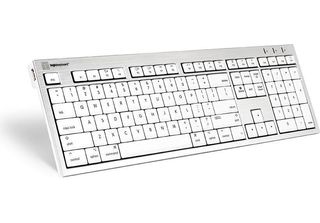 Logickeyboard SKB-CWMU-UK Usb Qwerty Uk Inglese Argento