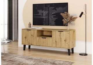 Mobile Tv Sitive Slim - Rovere Artigianale / Nero