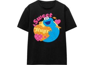 Sesame Street - Maglietta "Sweet Hugs"" Da Donna, San Valentino TV21276 (M) (Ne…