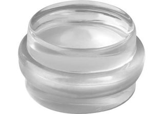 Walteco Fermaporta, Diametro 38X21 Mm, Trasparente, Autoadesivo