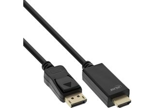 Inline® 17188I Cavo Convertitore Inline® Displayport A Hdmi, 4K/60Hz Nero, 7,5 M