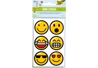Folia 1523 24 Folia Aufkleber Emojis Verschiedene Motive