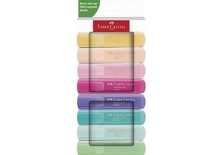 FABER-CASTELL 254658 FABER-CASTELL Tl 46 Pastell Textmarker Farbsortiert, 8 St.