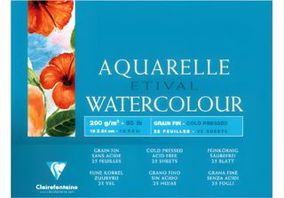 Clairefontaine Aquablock Fkorn Eti 200G 18X24 25Bl