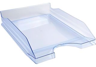 Exacompta 12310D Vassoio Per Lettere Ecacompta Ecotray, Din A4+, Blu Ghiaccio